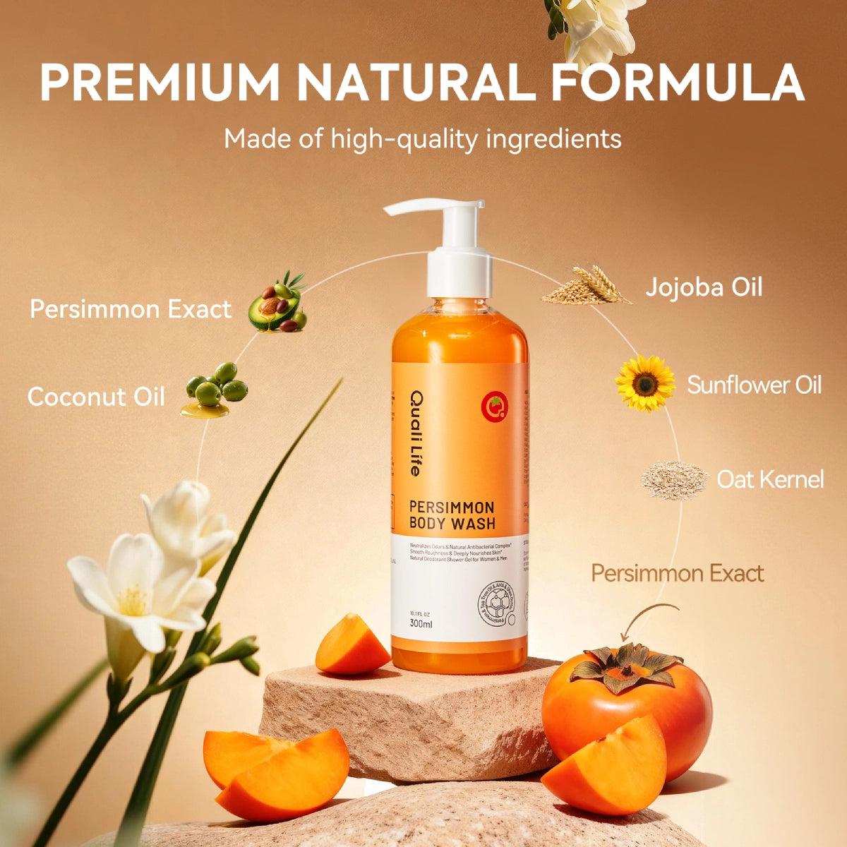 QualiLifePersimmonBodyWashIngredientsDisplay