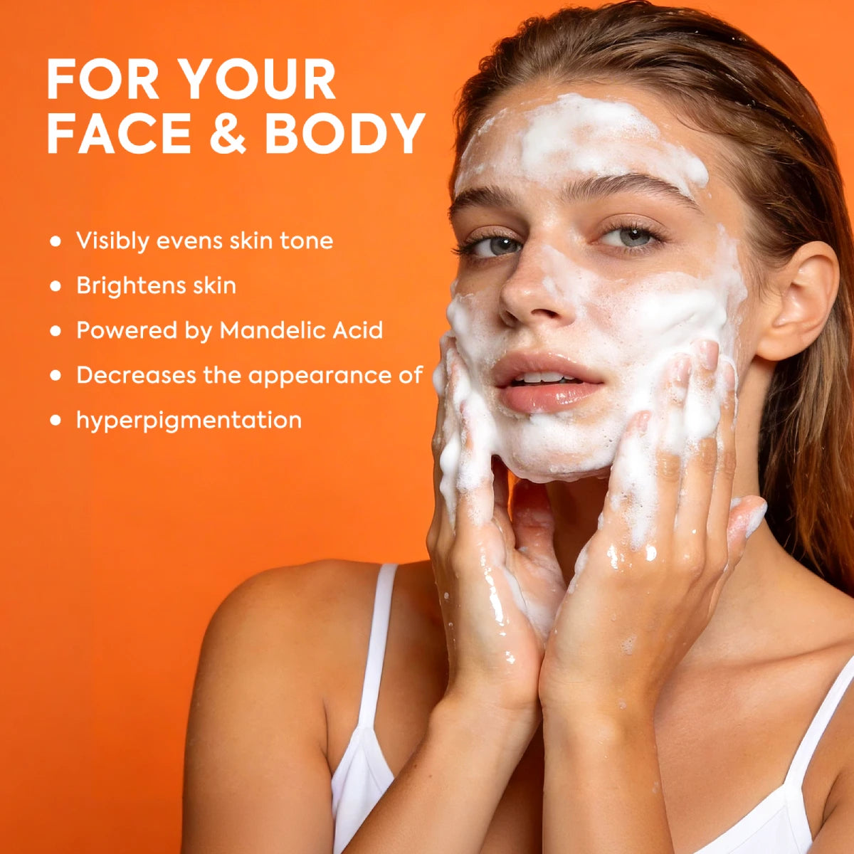 a_woman_using_qualilife_mandelic_acid_soap