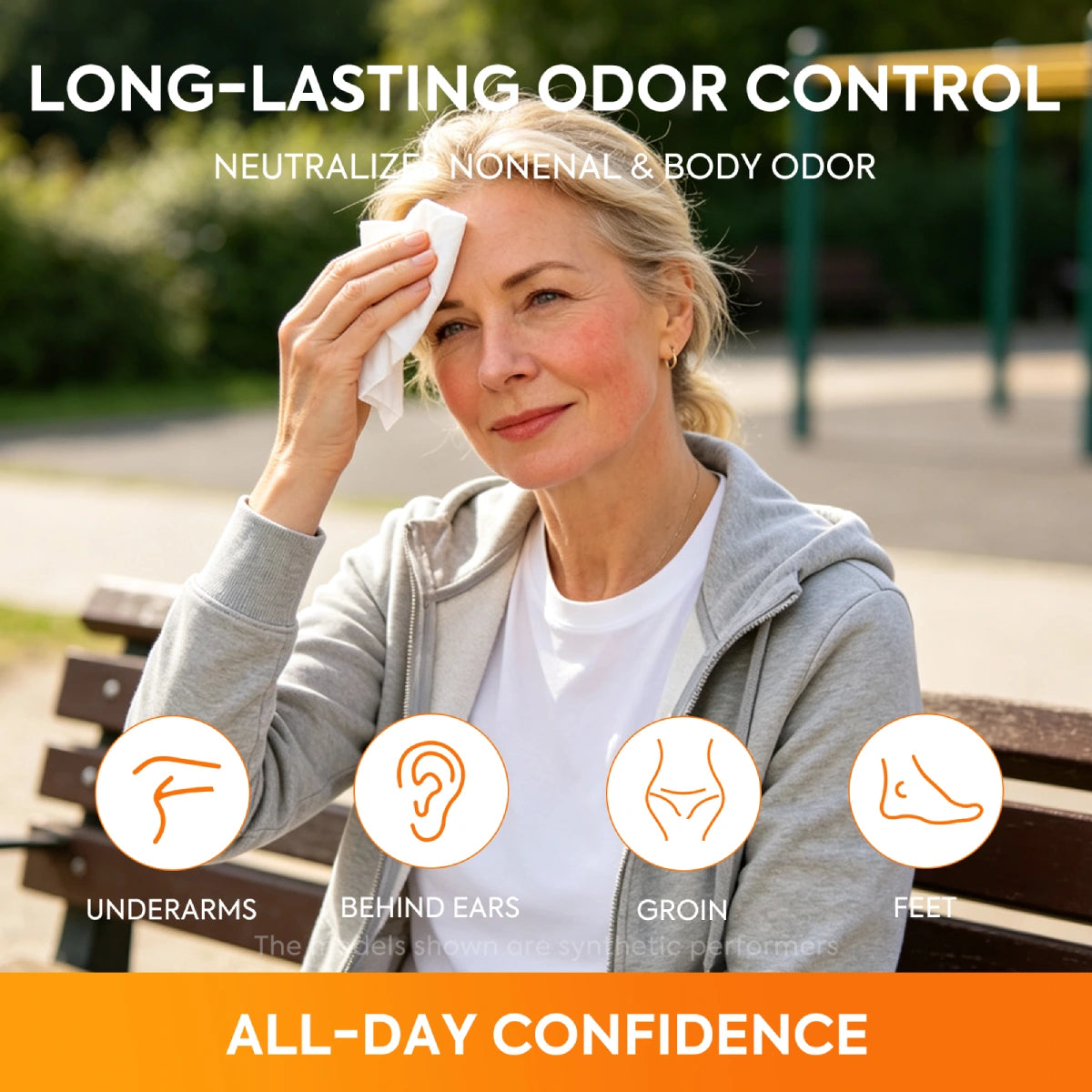 qualilife_persimmon_body_wipes_woman_using_outdoors