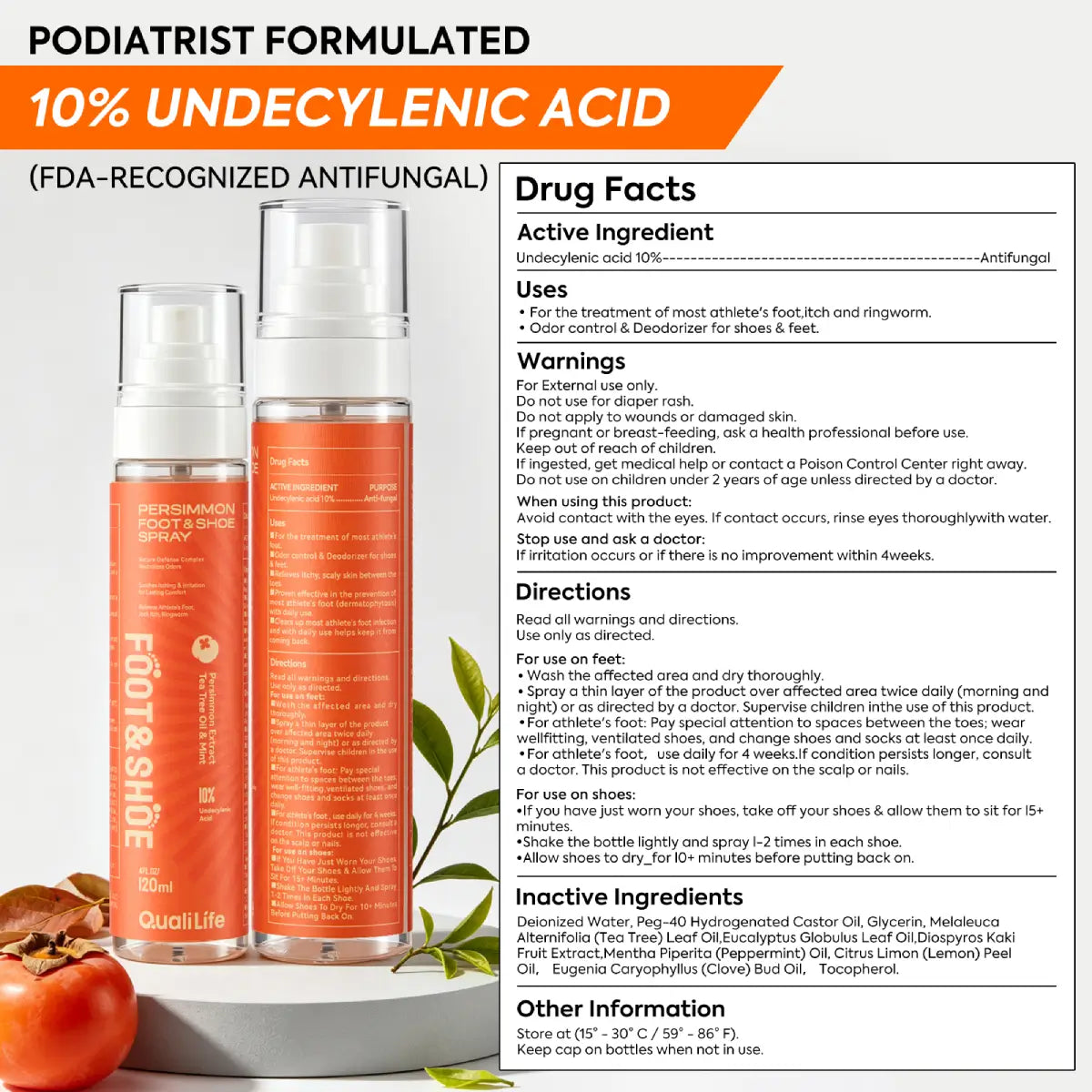qualilife_persimmon_foot_shoe_spray_drug_facts